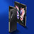 Custodia Lusso Alluminio Laterale Specchio 360 Gradi Cover P02 per Samsung Galaxy Z Fold4 5G