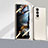 Custodia Lusso Alluminio Laterale Specchio 360 Gradi Cover P04 per Samsung Galaxy Z Fold4 5G Oro