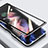Custodia Lusso Alluminio Laterale Specchio 360 Gradi Cover P05 per Samsung Galaxy Z Fold4 5G