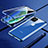 Custodia Lusso Alluminio Laterale Specchio 360 Gradi Cover per Apple iPhone 11 Blu