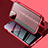 Custodia Lusso Alluminio Laterale Specchio 360 Gradi Cover per Apple iPhone 14 Rosso