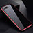 Custodia Lusso Alluminio Laterale Specchio 360 Gradi Cover per Apple iPhone 7 Plus Rosso