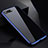 Custodia Lusso Alluminio Laterale Specchio 360 Gradi Cover per Apple iPhone 8 Plus Blu