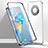 Custodia Lusso Alluminio Laterale Specchio 360 Gradi Cover per Huawei Mate 40E Pro 5G Bianco