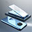 Custodia Lusso Alluminio Laterale Specchio 360 Gradi Cover per OnePlus 7T