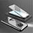 Custodia Lusso Alluminio Laterale Specchio 360 Gradi Cover per OnePlus 7T Nero