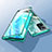 Custodia Lusso Alluminio Laterale Specchio 360 Gradi Cover per OnePlus Nord N300 5G