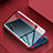 Custodia Lusso Alluminio Laterale Specchio 360 Gradi Cover per Realme X2 Rosso