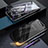 Custodia Lusso Alluminio Laterale Specchio 360 Gradi Cover per Samsung Galaxy A80