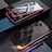 Custodia Lusso Alluminio Laterale Specchio 360 Gradi Cover per Samsung Galaxy Note 10 Plus 5G Rosso