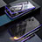 Custodia Lusso Alluminio Laterale Specchio 360 Gradi Cover per Samsung Galaxy Note 10 Plus Viola