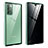 Custodia Lusso Alluminio Laterale Specchio 360 Gradi Cover per Samsung Galaxy Note 20 5G Verde Pastello