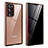 Custodia Lusso Alluminio Laterale Specchio 360 Gradi Cover per Samsung Galaxy Note 20 Ultra 5G Bronze
