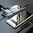 Custodia Lusso Alluminio Laterale Specchio 360 Gradi Cover per Samsung Galaxy Note 8 Argento