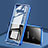 Custodia Lusso Alluminio Laterale Specchio 360 Gradi Cover per Samsung Galaxy S10e Blu