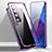 Custodia Lusso Alluminio Laterale Specchio 360 Gradi Cover per Xiaomi Mi 10 Ultra Viola