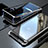 Custodia Lusso Alluminio Laterale Specchio 360 Gradi Cover per Xiaomi Mi Mix 3 Argento