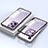 Custodia Lusso Alluminio Laterale Specchio 360 Gradi Cover per Xiaomi Redmi Note 12 Explorer Viola