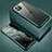 Custodia Lusso Alluminio Laterale Specchio 360 Gradi Cover T01 per Apple iPhone 11 Pro Verde