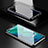 Custodia Lusso Alluminio Laterale Specchio 360 Gradi Cover T01 per Huawei Honor V30 5G Nero