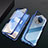 Custodia Lusso Alluminio Laterale Specchio 360 Gradi Cover T01 per OnePlus 7T