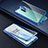 Custodia Lusso Alluminio Laterale Specchio 360 Gradi Cover T01 per OnePlus 8