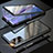 Custodia Lusso Alluminio Laterale Specchio 360 Gradi Cover T01 per Samsung Galaxy Note 20 5G Nero