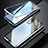 Custodia Lusso Alluminio Laterale Specchio 360 Gradi Cover T01 per Samsung Galaxy S20 5G Argento