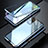 Custodia Lusso Alluminio Laterale Specchio 360 Gradi Cover T01 per Samsung Galaxy S20 Plus 5G Blu