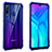 Custodia Lusso Alluminio Laterale Specchio 360 Gradi Cover T02 per Huawei Honor 20 Lite Blu