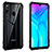 Custodia Lusso Alluminio Laterale Specchio 360 Gradi Cover T02 per Huawei Honor 20 Lite Nero