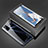 Custodia Lusso Alluminio Laterale Specchio 360 Gradi Cover T02 per Oppo A52