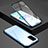 Custodia Lusso Alluminio Laterale Specchio 360 Gradi Cover T02 per Samsung Galaxy S20 Plus 5G Blu