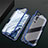 Custodia Lusso Alluminio Laterale Specchio 360 Gradi Cover T02 per Xiaomi Mi Note 10 Pro
