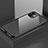 Custodia Lusso Alluminio Laterale Specchio 360 Gradi Cover T03 per Apple iPhone 11 Nero