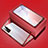 Custodia Lusso Alluminio Laterale Specchio 360 Gradi Cover T03 per Huawei Nova 7 SE 5G Rosso