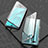 Custodia Lusso Alluminio Laterale Specchio 360 Gradi Cover T03 per Oppo RX17 Neo Nero