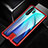Custodia Lusso Alluminio Laterale Specchio 360 Gradi Cover T04 per Huawei P30 Pro Rosso