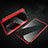 Custodia Lusso Alluminio Laterale Specchio 360 Gradi Cover T04 per Oppo RX17 Pro Rosso