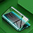 Custodia Lusso Alluminio Laterale Specchio 360 Gradi Cover T04 per Xiaomi Redmi Note 8 Pro Verde