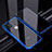 Custodia Lusso Alluminio Laterale Specchio 360 Gradi Cover T06 per Apple iPhone 12 Blu