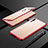 Custodia Lusso Alluminio Laterale Specchio 360 Gradi Cover T06 per Huawei P20 Pro Rosso