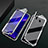 Custodia Lusso Alluminio Laterale Specchio 360 Gradi Cover T06 per Huawei P30 Lite New Edition