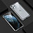 Custodia Lusso Alluminio Laterale Specchio 360 Gradi Cover T07 per Apple iPhone 11 Pro Argento