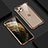 Custodia Lusso Alluminio Laterale Specchio 360 Gradi Cover T07 per Apple iPhone 11 Pro Max Oro