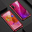 Custodia Lusso Alluminio Laterale Specchio 360 Gradi Cover T07 per Huawei P20 Lite (2019) Rosso