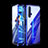 Custodia Lusso Alluminio Laterale Specchio 360 Gradi Cover T08 per Huawei Honor 20S Blu