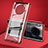 Custodia Lusso Alluminio Laterale Specchio 360 Gradi Cover T08 per Huawei Mate 30 5G Rosso