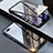 Custodia Lusso Alluminio Laterale Specchio 360 Gradi Cover T08 per Oppo RX17 Neo