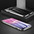 Custodia Lusso Alluminio Laterale Specchio 360 Gradi Cover T09 per Samsung Galaxy S10 Plus Argento